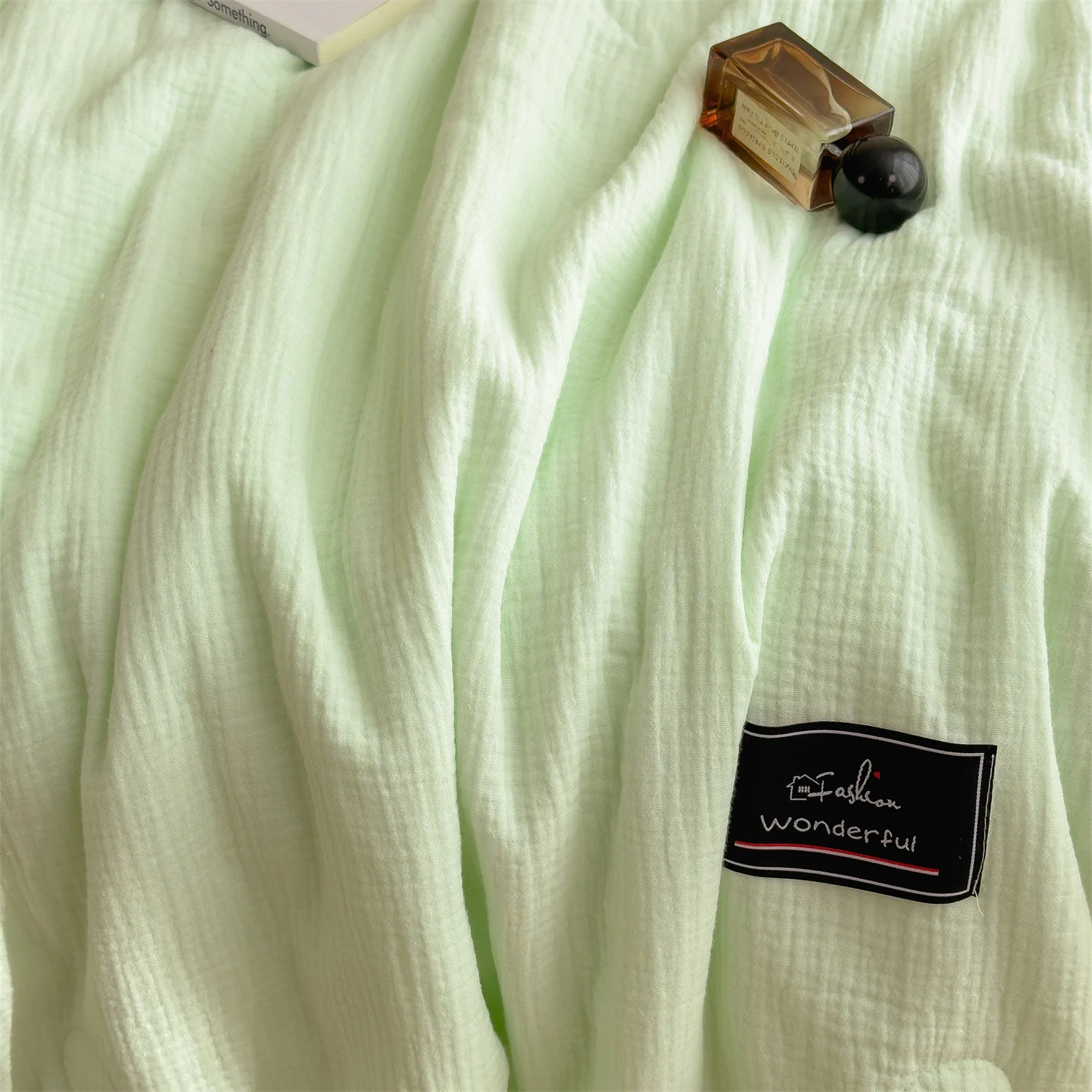 

Летнее одеяло из 100% хлопкового муслина с наполнителем из соевого волокна, класс А, безопасное для младенцев, мягкое, дышащее, охлаждающее, всесезонное