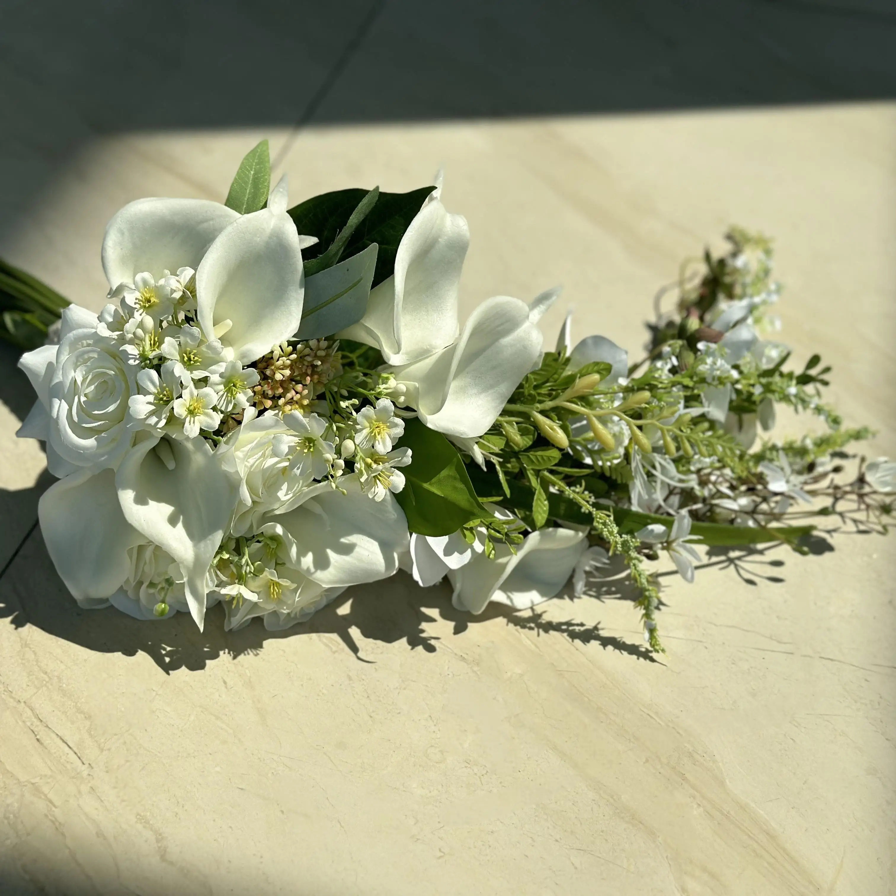 

Bouquet high-end wedding bouquet studio photography props drop-shaped simulated flower bridal wedding DIY Valentine's Day