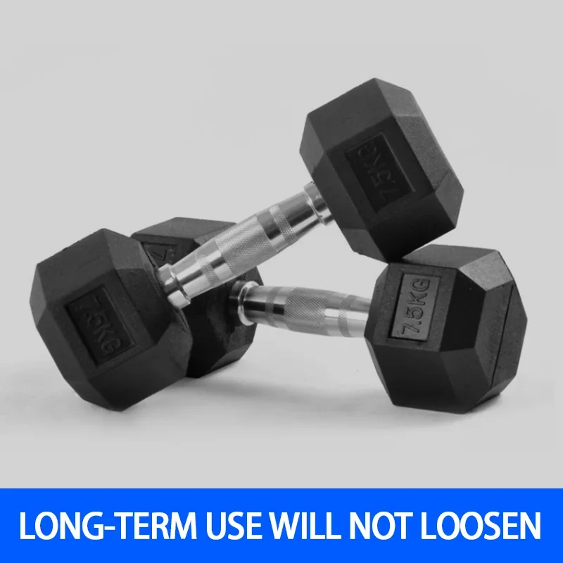 Commercial Fitness Equipment Round Steel Core Rubber Weight Lifting Gym Hex Dumbbell Set Hexagonal Dumbbells For Sale