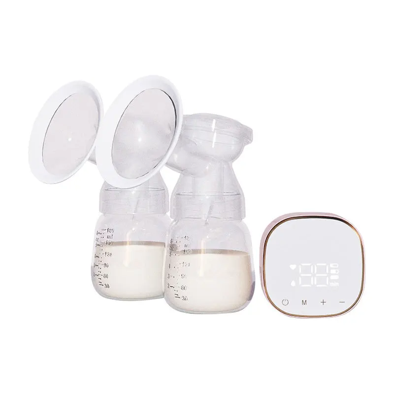 Zhibao-extractor de leche eléctrico bilateral, masaje automático, silencioso, con pantalla táctil LCD, gran succión
