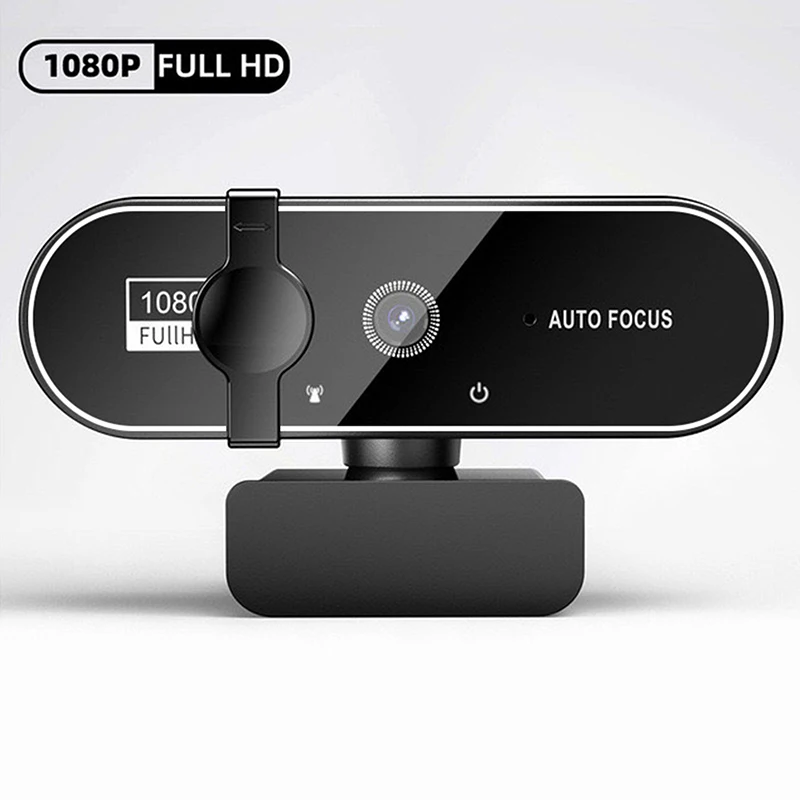 

1080P Full HD Webcam With Microphone, USB Webcam For 4K Autofocus PC Laptop Video Recording Camera