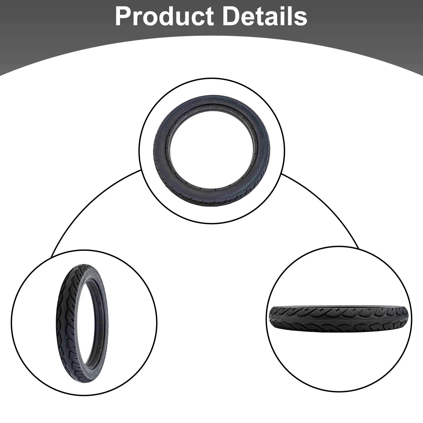 

For Electric Bicycle Accessory Reliable Solid Tires Sized at 14 Inches x 1 75 with Strong Resistance to Punctures and Wear