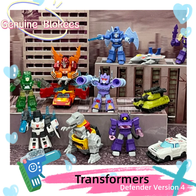 مخزون حقيقي جديد الروبوتات في التخمين Bloces المدافع الإصدار 1-4 لعبة شخصيات الحركة القابلة للجمع صبي وفتاة هدية عرض العناصر #1