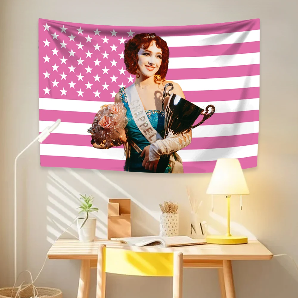 Tapestry for Bedroom Tapestry Clearance Pink American Flag Wall Hanging Home Decor College Dorm Room Fan Party Concert Backdrop