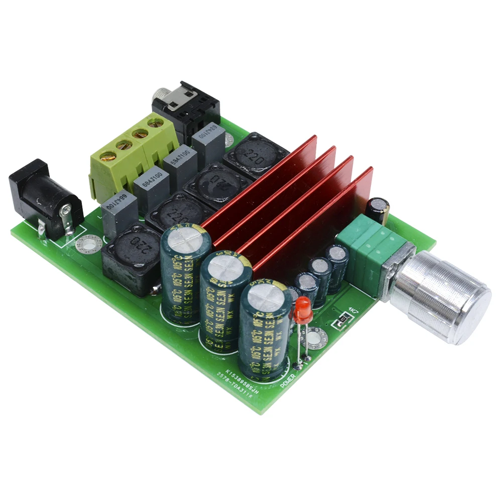 

DC8-25V HIFI TPA3116 Digital Power Amplifier Board TPA3116D2 50W+50W 2.0 Channel Audio amp Module