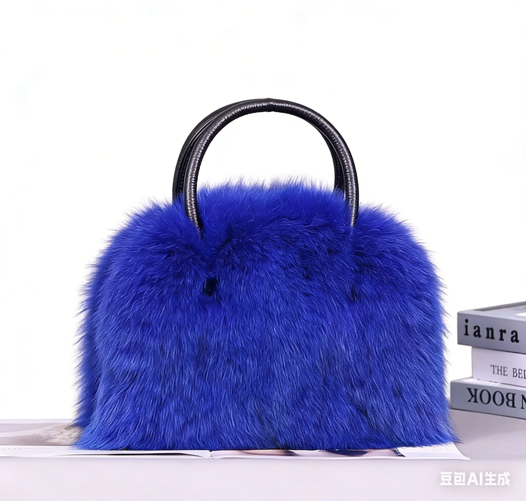 

Fox Fur Women's Bag Plush Bag Sofr Woman Bags Fur Tote Bags For Woman Luxury Bags Designers Luxury Handbag Plush Shoulder Bag