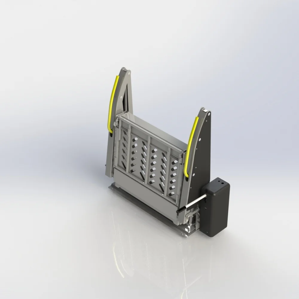 Electrohydraulic 300kg Capacity Patient Transfer Wheelchair Platform Lift for Disabled