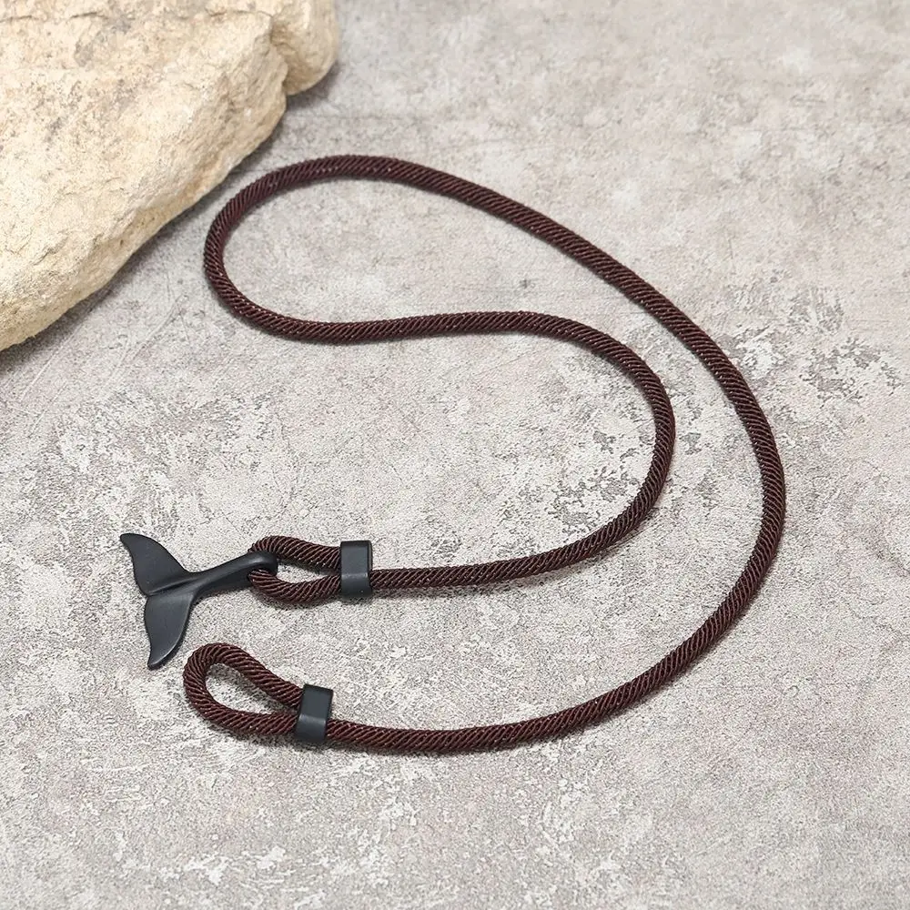 Regalo di compleanno di design di nicchia alla moda Bracciale da uomo in lega serie oceano Gioielli di moda Bracciale in corda intrecciata con cinturino da polso in stile coreano