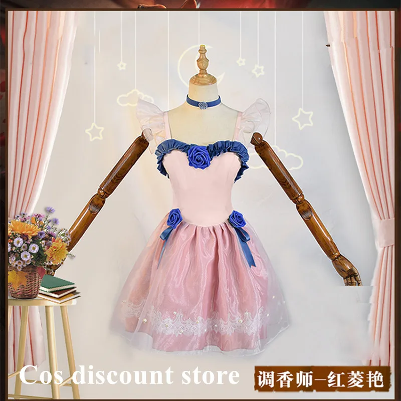 

Vera Nair Cosplay Costume Dress Game Identity V Perfumer Cos Women Girls Elegant Halloween Party Clothes Suit Full Set Stock