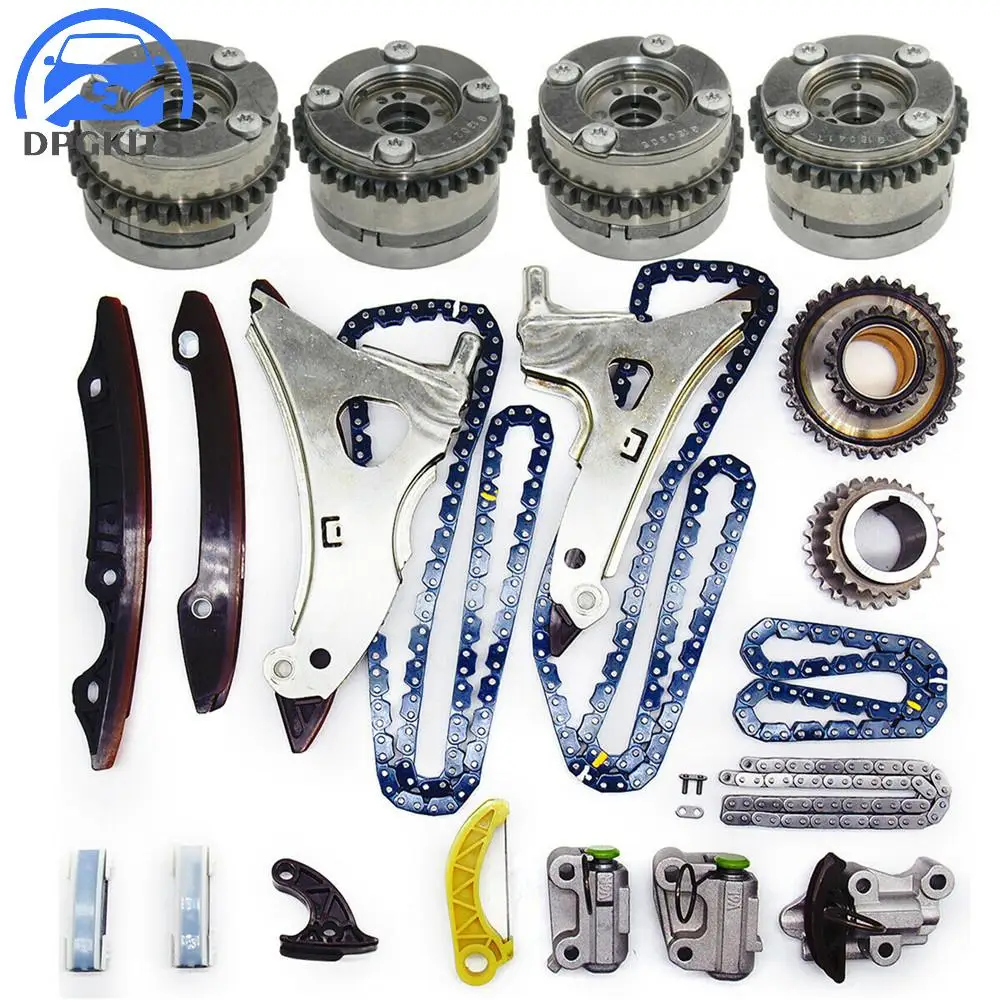 1set 60009367 Timing Chain Kit&Camshaft Adjusters For Mercedes-Benz W166 W212 CLS500 GLE500 CLS550 S500 E550 4.7L V8 M278