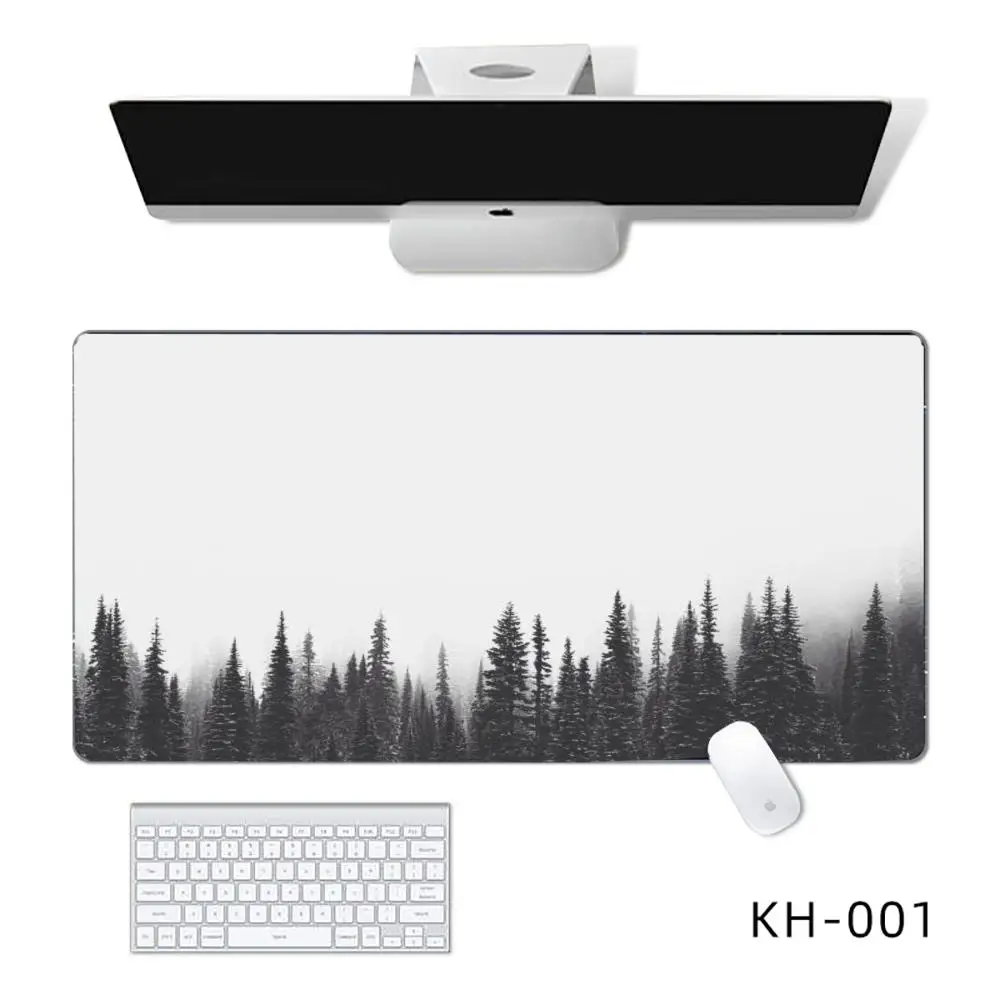 Urban Forest Mouse Pad Mouse Pads Untuk Meja, Gaming Mouse Pad, dengan Tepi Dijahit dan Alas Karet Anti Selip