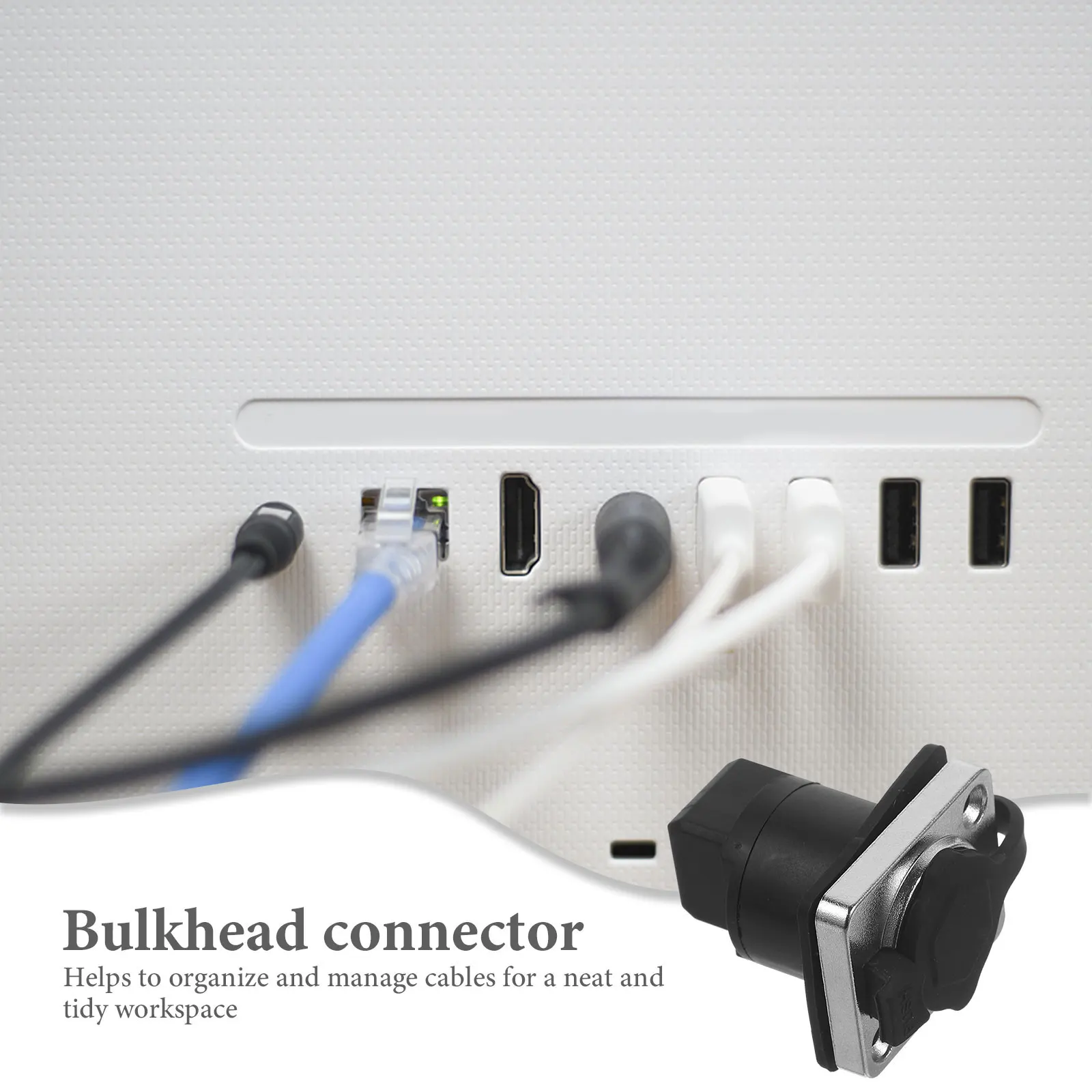 

Waterproof Socket 90 Degree Connector Ethernet Panel Mount Coupler Adapter Pass Through Interface Extension