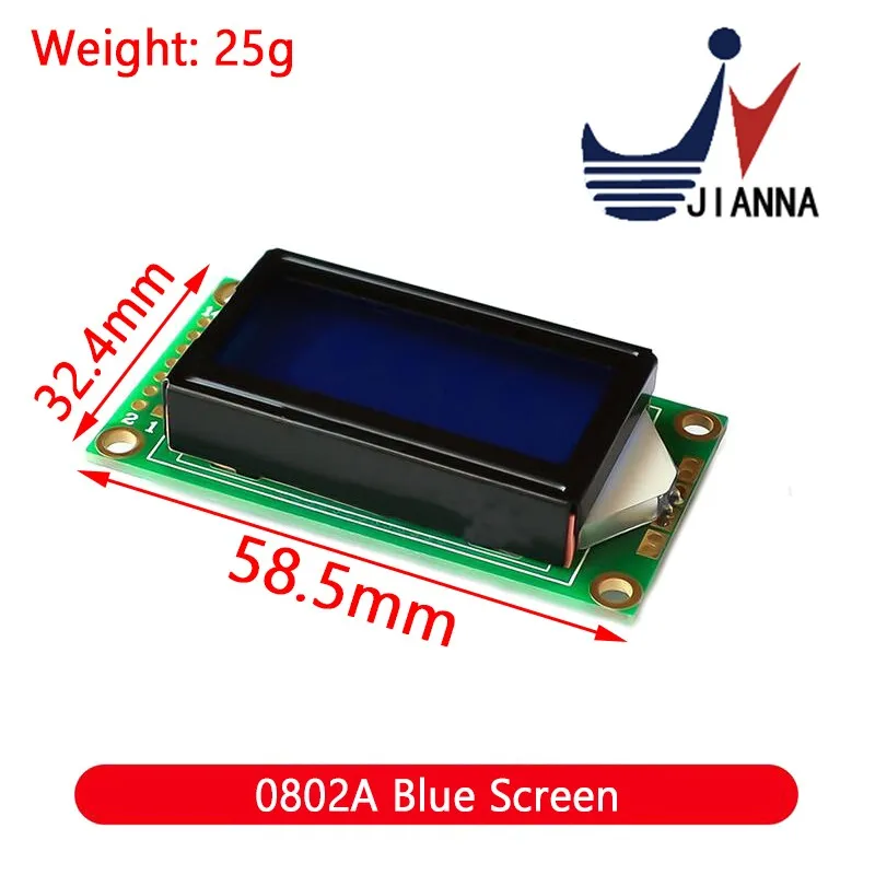 LCD Module Blue Green Screen For Arduino 0802 1602 2004 12864 LCD Character UNO R3 Mega2560 Display PCF8574T IIC I2C Interface