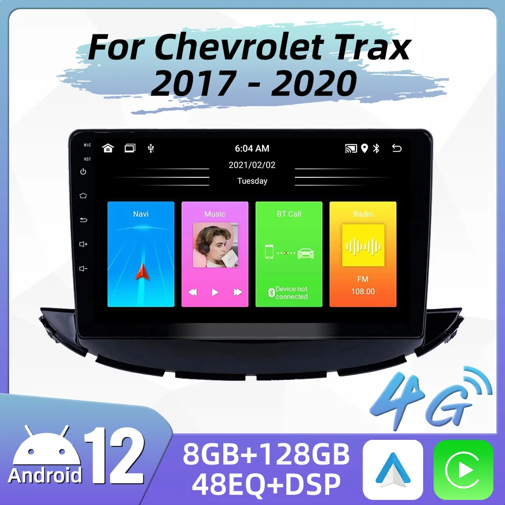 

Android Car Stereo Receiver for Chevrolet Trax 2017-2020 2 Din Car Radio GPS WIFI Navigation Multimedia Player Head Unit Carplay