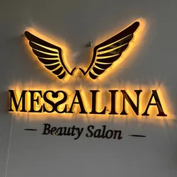 LED illuminated Backlit Signs Custom 3D Metal Letters For Wall Business Logo Salon Storefront Office Outdoor Trade Show Signage