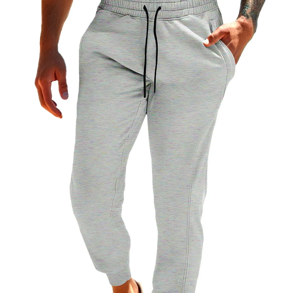 2025 herbst Neue Mode Europäischen Amerikanischen männer Einfarbig Casual Trendy Gerade Kordelzug Sport Hosen Männliche Hosen Kleidung