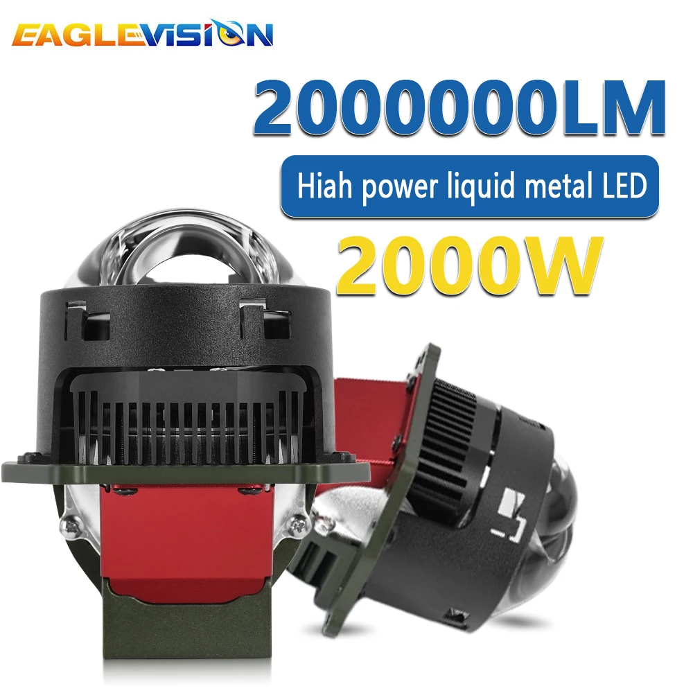 

EAGLEVISION 3.0 Inch Bi Led Projector Lens LED Mile Lighthouse Lenses for Hella LED Lights H4 H7 9005 9006 Car Accessories
