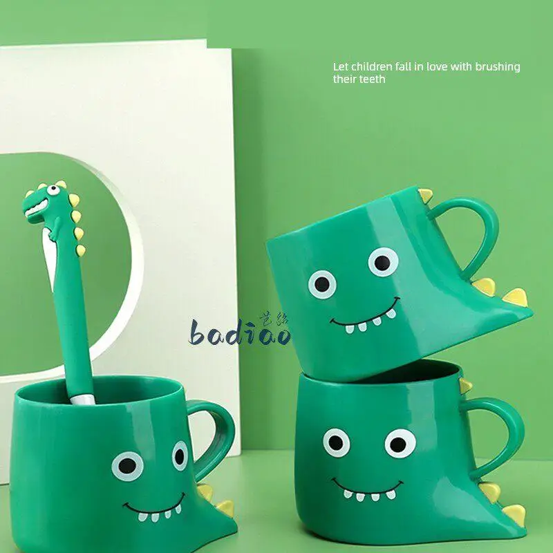 Creative Dinosaur Children's Toothbrush Cup Boys And Girls Cute Brushing Cup Washing Cup Home Use Toothbrush Cup