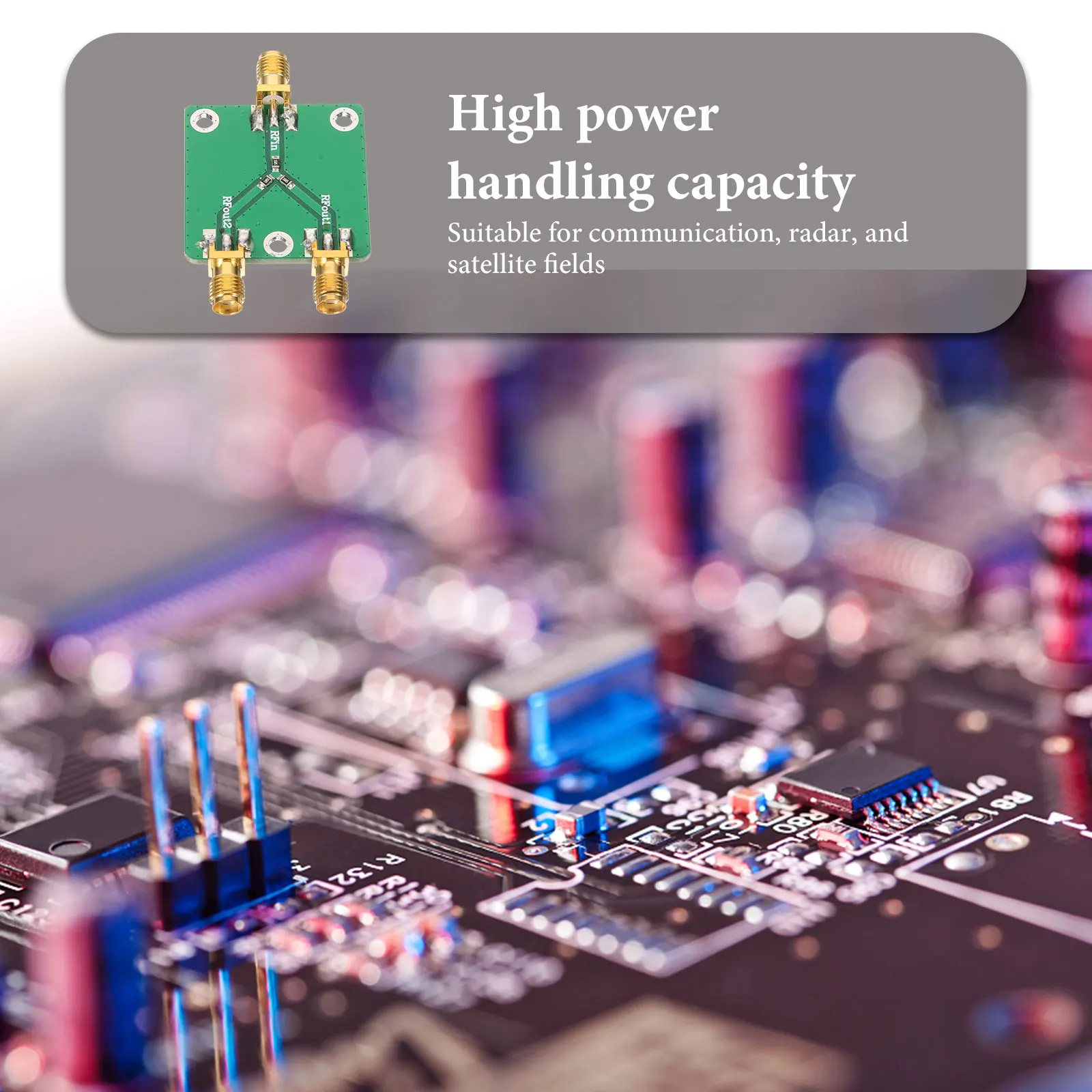 

Divider Cable Splitter Signal Distribution Low Loss High Capacity Metal Resistor Microwave Coax Adapter