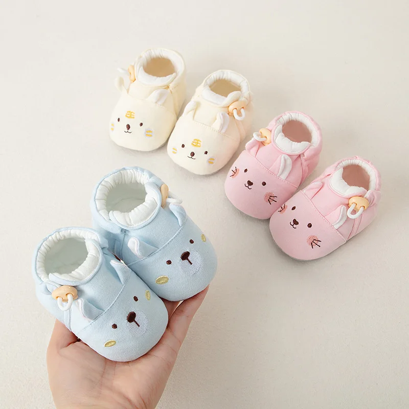 

Infant Baby Shoes For Girls Boys Autumn Winter Warm Cartoon Toddler Shoes For Newborn Fashion First Walkers Anti-slip Soft Sole
