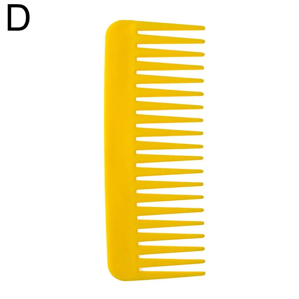 Hair Rectangular Plastic Wide Tooth Comb Handle Massage Comb Thick Long Hair For Home Use Detangling Hair Comb I9U9