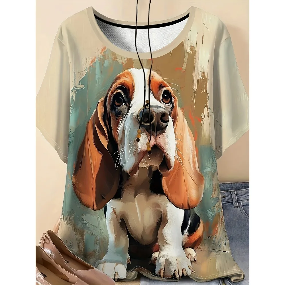 

Summer Men's Women's 3D Printing Dog Graphic Quick-drying T-shirts Unisex Outdoor Fitness Tees Fashion Casual Street Wear Tops