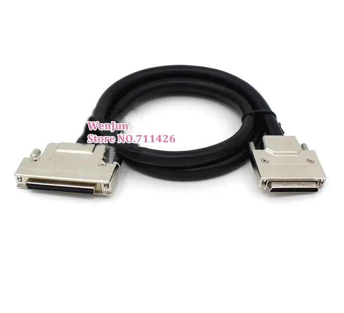 Imagem -05 - Fêmea para Cabo Conector Masculino Vhdci68 68 Pin para Vhdci Cabo de Alimentação Duplo Shield 1.5m 2m 3m Scsi-hpdb68