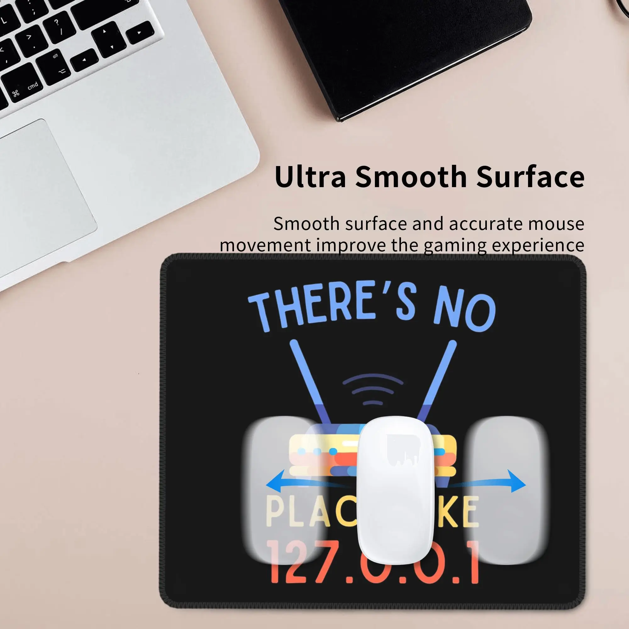 127.0.0.1 마우스 패드 컴퓨터 키보드 마우스 매트 게이머 PC 노트북 책상 매트 사무용품 테이블 매트와 같은 곳은 없습니다.