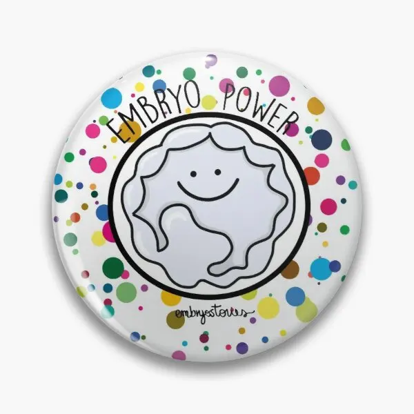 Embryo Power  Soft Button Pin Gift Badge Hat Funny Clothes Lover Creative Cartoon Lapel Pin Collar Fashion Cute Brooch Metal