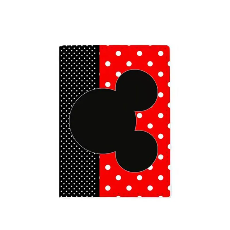 2023 Disney Mickey Minnie Mouse Travel Accessories Passport Cover Holder PU Leather Unisex ID Bank Card Holders Wedding Gifts