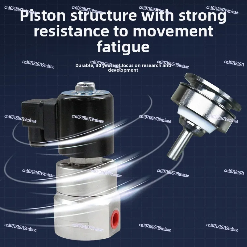 High Pressure Solenoid Valve 12v24v4mpa 6.3mpa10mpa Stainless Steel Piston Type