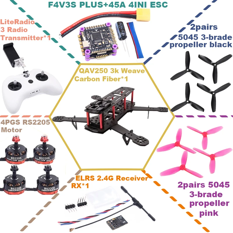 Angeltoy F4V3S F4 V3 V3S PLUS Flight Controller Built-in Barometer OSD 5V 9V Dual Output for RC FPV Racing Drone Betaflight INAV