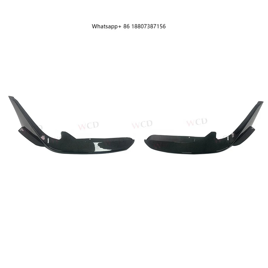 

2 Pcs Carbon Fiber Front Bumper Lip for GR Supra A90 A91 MK5 2019+ Front Lip Car Accessories Body Kit