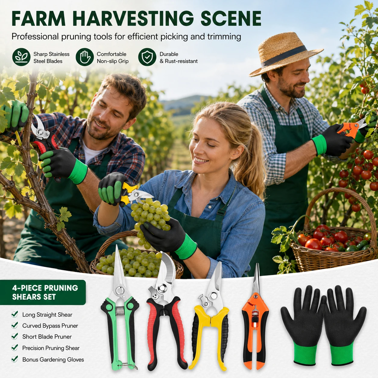 Tesoura de Poda de Jardim em A - Gardening Tools Pink avaliação e preço