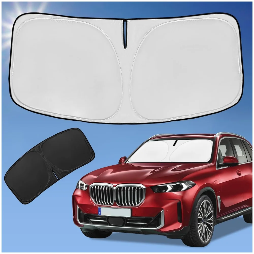 Retractable Windshield Sunshade Custom For BMW X5 2019-2026 M Sport xLine SUV UV Protection Sun Visor Car Accessory