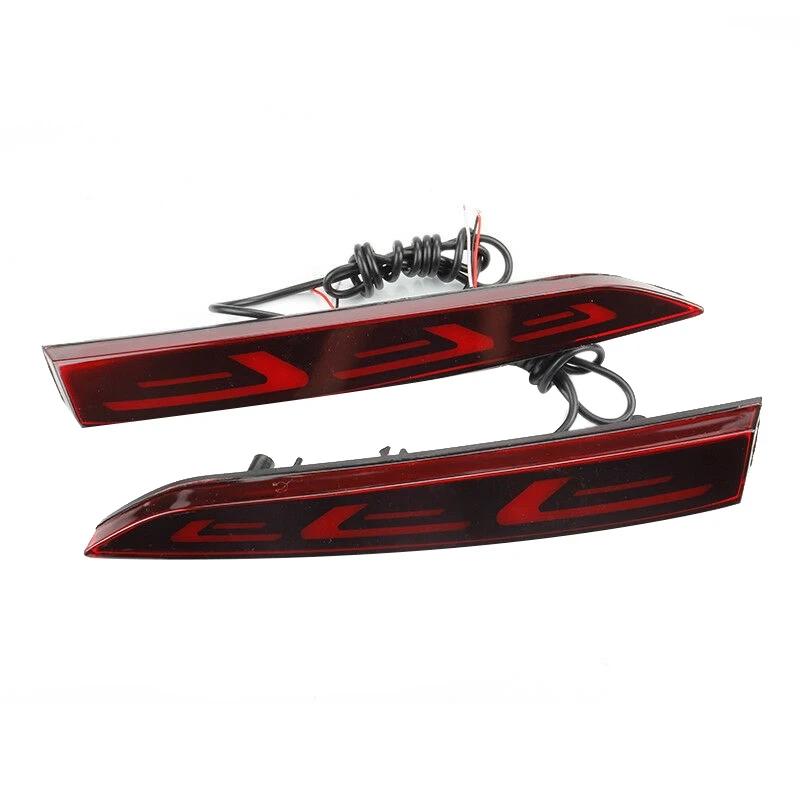

4X For Hyundai Accent 2017-2019 LED Rear Bumper Reflector Brake Light Fog Light Lamp Indicator Lights Taillights