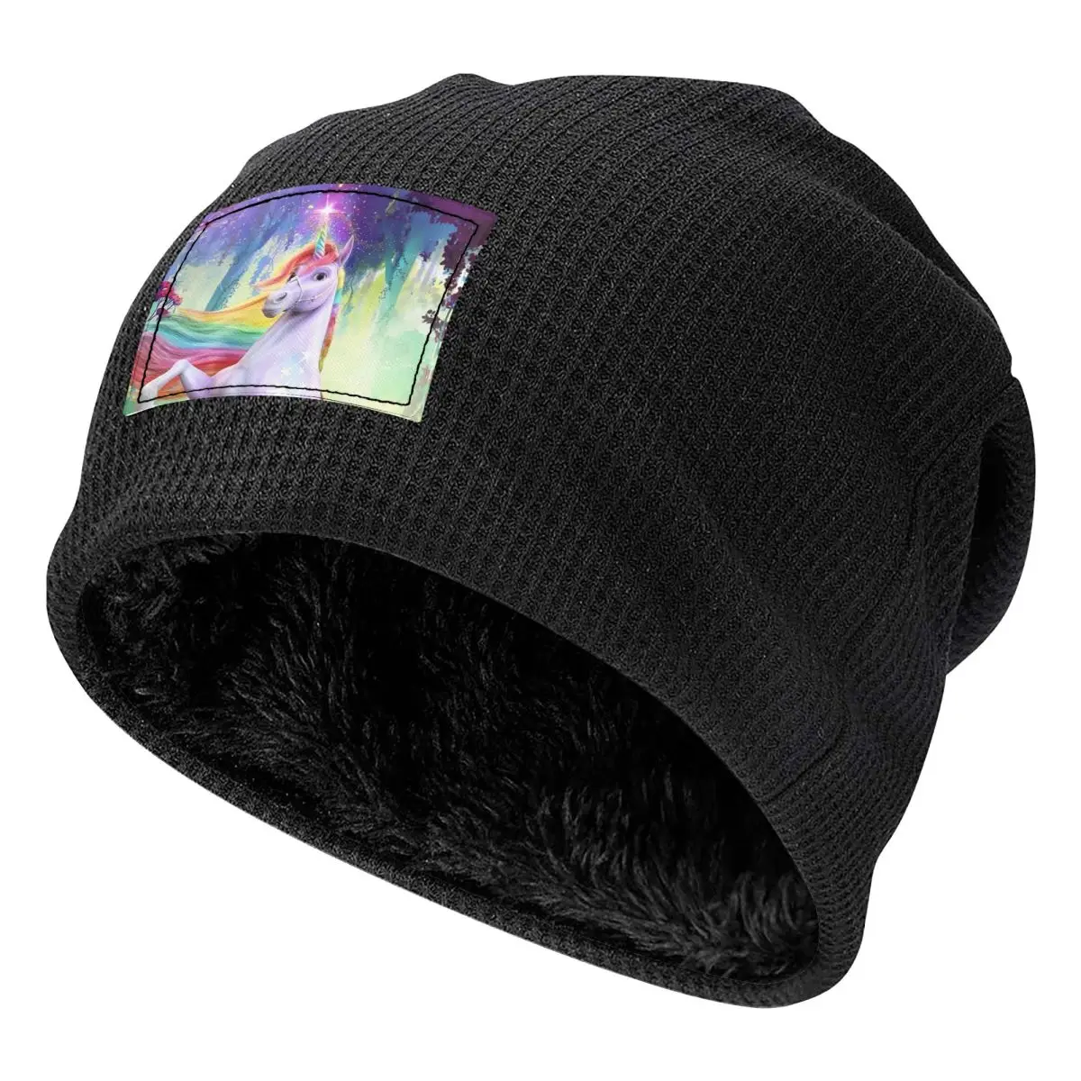 Unicorn Academy  Men Women Adult Beanies Caps Fleece-Lined Bonnet Hat Warm Fashion Autumn Winter Outdoor Skullies Hats