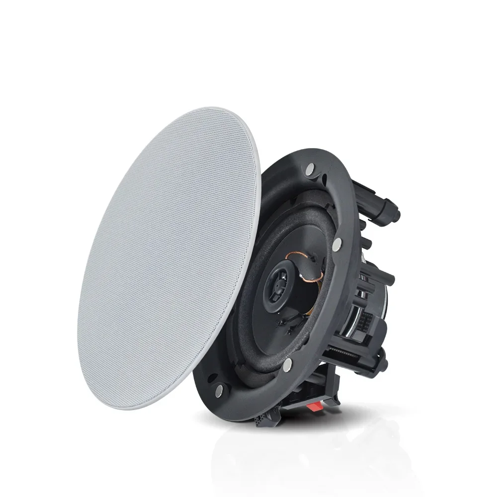 5"Coaxial Ceiling Speaker 20W RMS Power Stereo Sound Home Theater Background Music Audio SPK In-ceiling Installation Loudspeaker