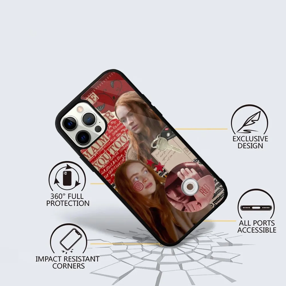 Sadie Sink Actress Phone Case For iPhone 15,14,13,12,11,Plus,Pro,Max Mini Magsafe Magnetic Wireless Charging image 3