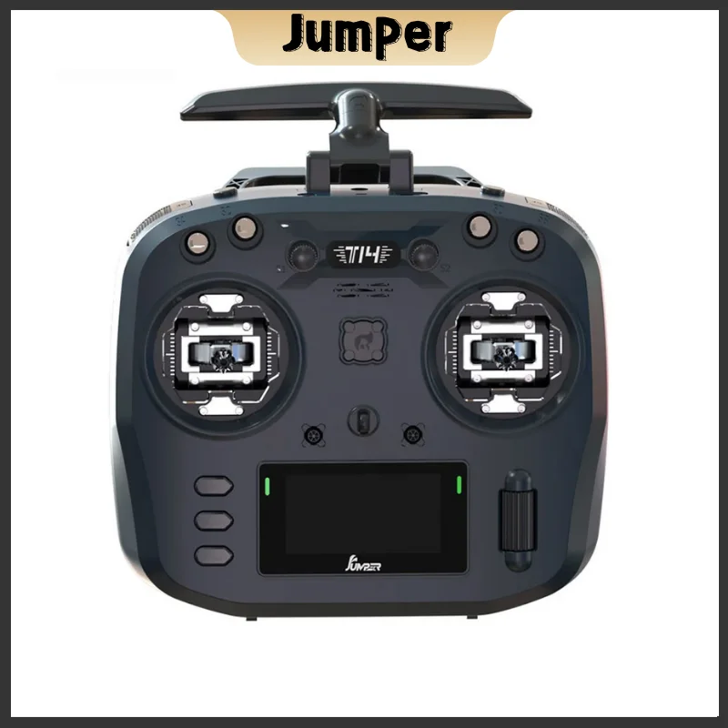 Jumper T14 2.4GHz/915MHz 1W ELRS VS-M CNC Hall Sensor gimbal 2.42 "layar OLED EdgeTX Radio Controller untuk Drone balap RC FPV