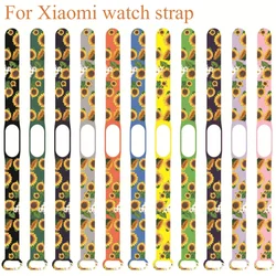 Sunflower Flower Series Strap of Mi Band 6 Strap for Miband 5 Band 3 Smart Watch Mi Band 4 Silicone Bracelet Wristband