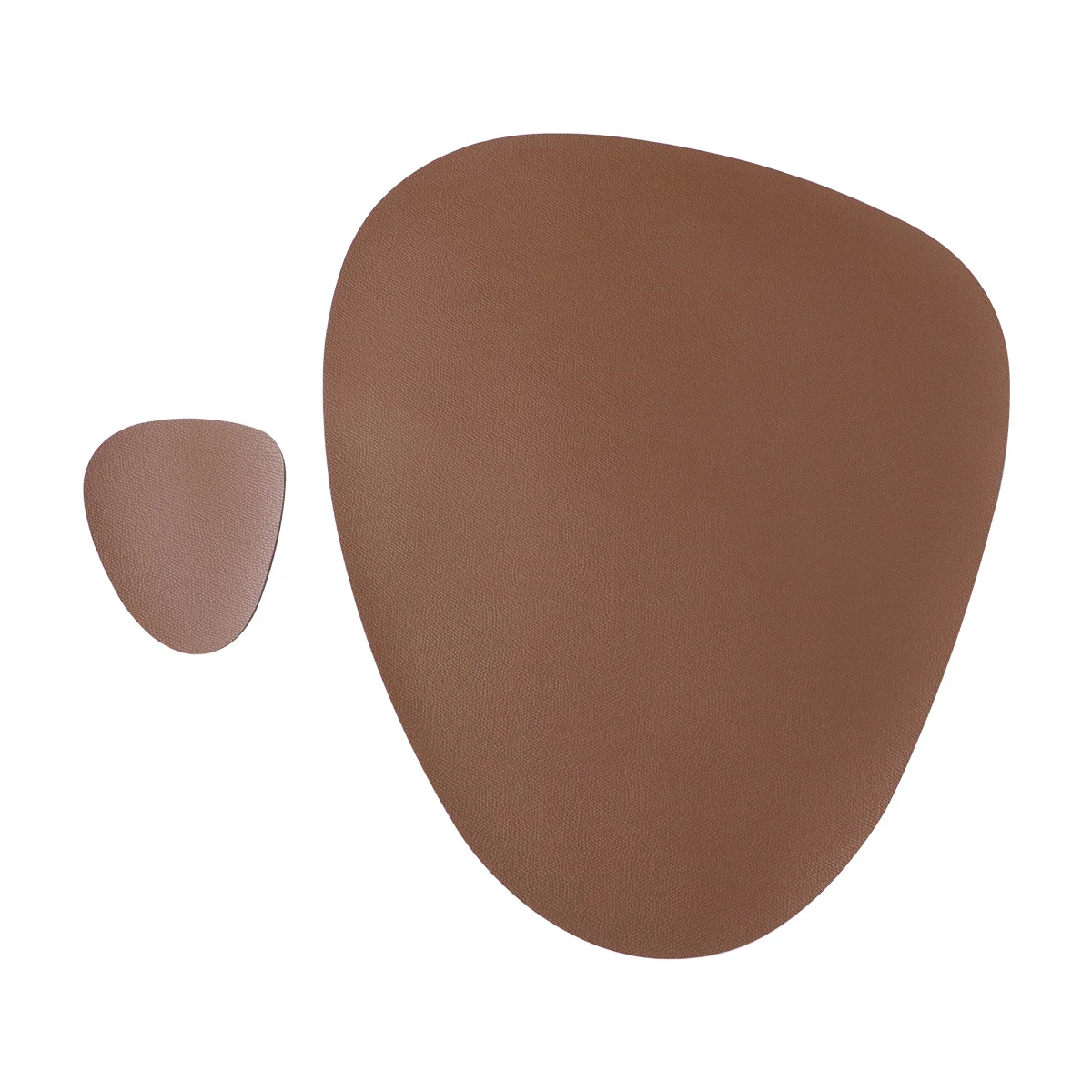 

2pcs Pu Placemats Waterproof Heat Insulation Table Mats Nordic Geometric Design Coasters For Kitchen Dining