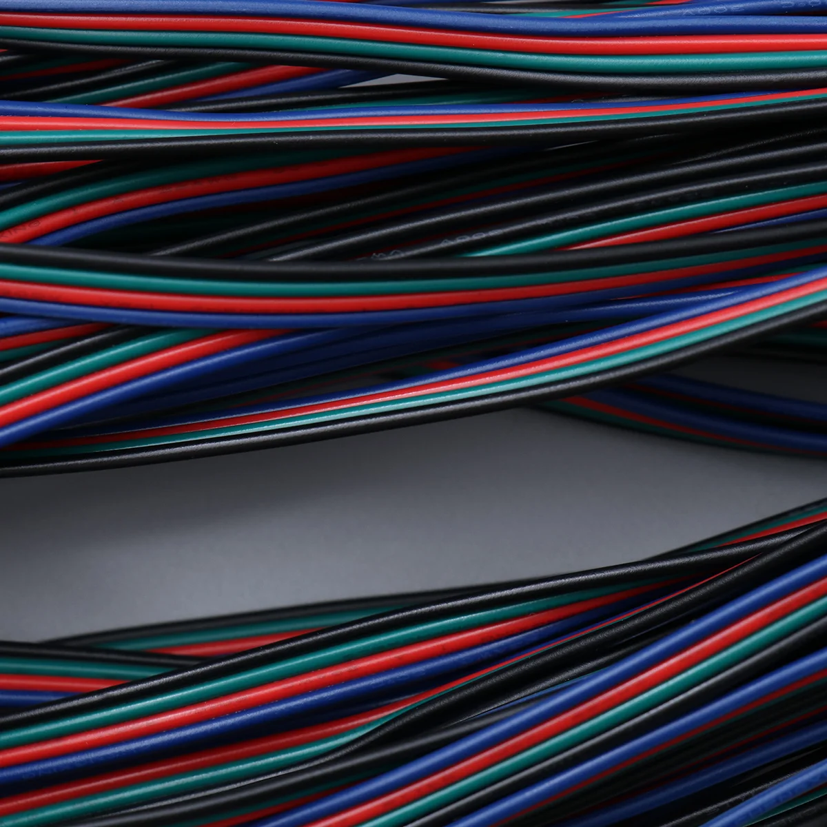 

10m 4-Pin Rgb Extension Cable Line Copper Wire Durable Flexible Easy Cut Welding Joint Adapter for LED Strip Rgb5050 Rgb3528