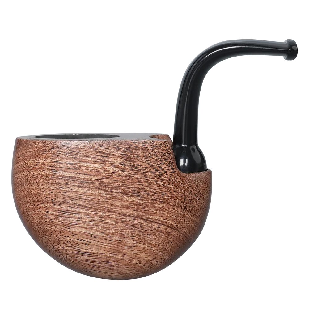

Muxiang Rosewood Pocket Pipe with Curved Stem Tapered Mouthpiece uses 3mm Filter Simple Plug-in Design Father's Day Gift