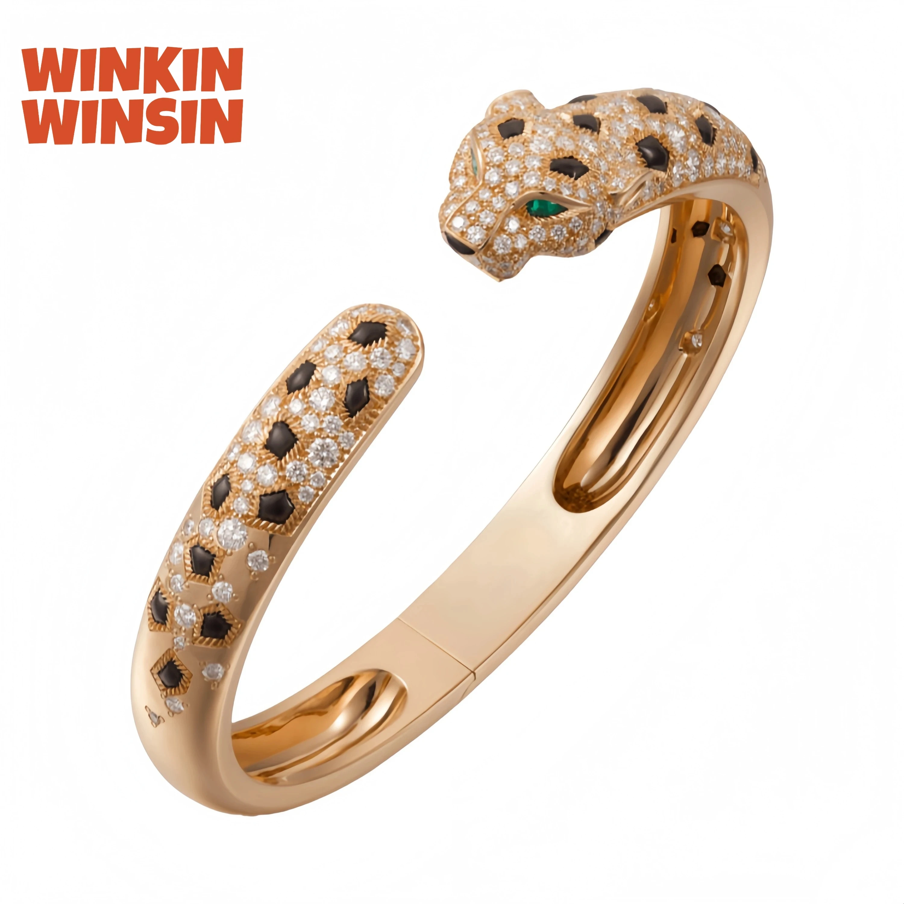 

WinkinWinsin MST Highest Quality s 925 Sterling Silver Bracelet Bangle 18k Gold Plating Never Fade Bangles Jewelry For Women