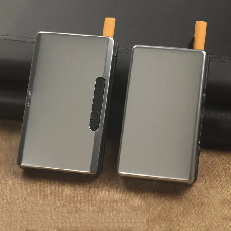 

Automatic Cigarette Case Hold 6/10 Pcs Cigarettes Aluminum Alloy Sealed Moisture-proof Pressure-resistant Tobacco Box For Men