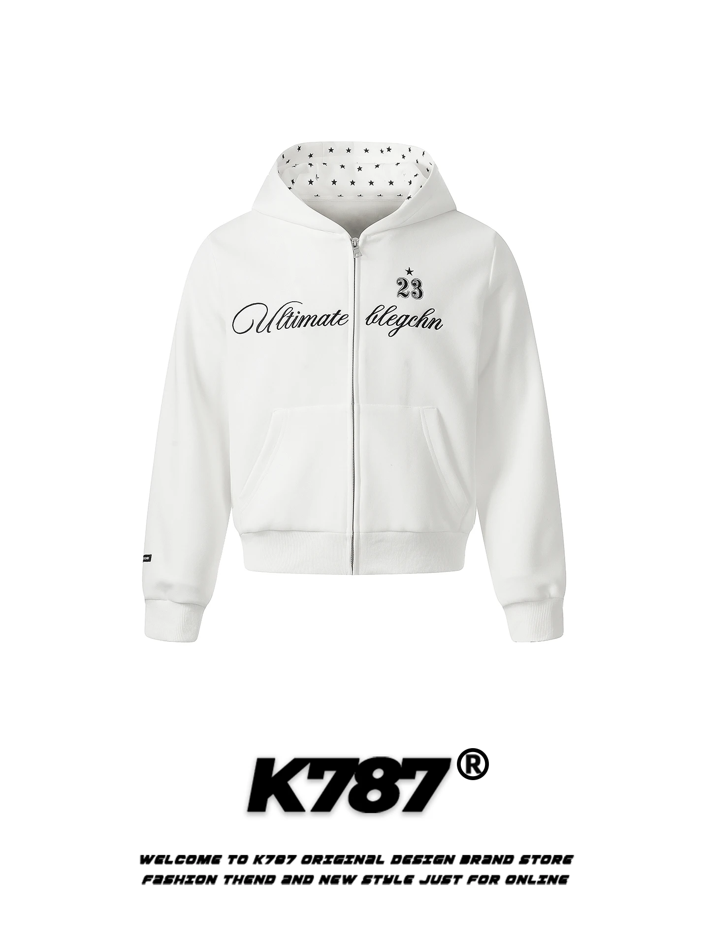 

Женская толстовка K787 в американском повседневном стиле с вышитыми буквами, укороченная, приталенная, с капюшоном, для создания моложавого образа, верхняя одежда