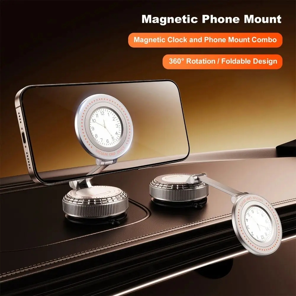 Strong Magnetic Adsorption Foldable Car Phone Holder Stable Phone Fixing Foldable Structure Magnetic Car Phone Holder