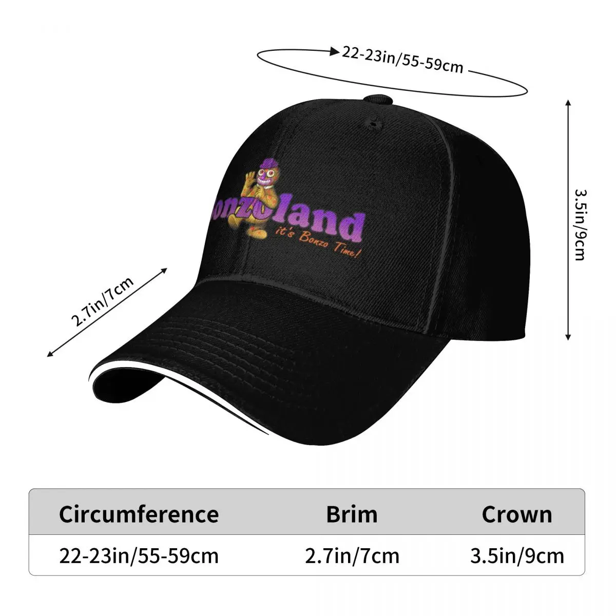 Welcome to Bonzoland Baseball Cap Sunhat Horse Hat Men's Caps Women's