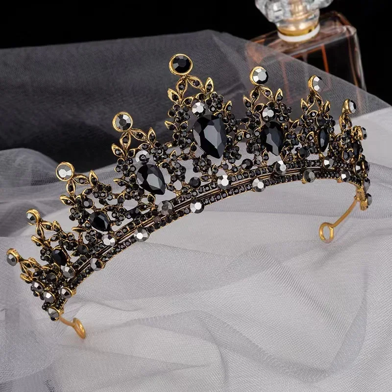 BK362 Bridal Crown, Wedding Dress Photography Accessories, Light Luxury Elegant Crown Props